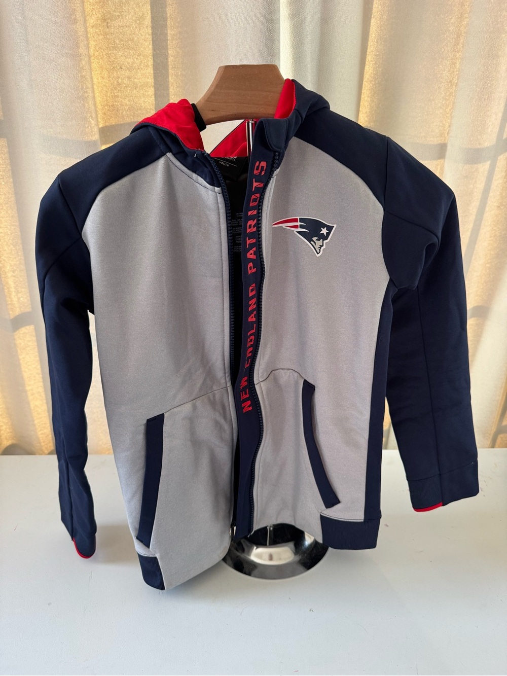New England Patriots Navy & Gray Team zip-up Hoodie and 1/4 zip